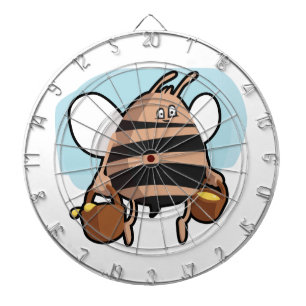 Bienenstock-Cartoon Dartscheibe