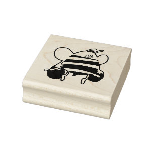 Bienenstock-Cartoon Gummistempel