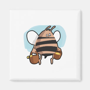 Bienenstock-Cartoon Magnet