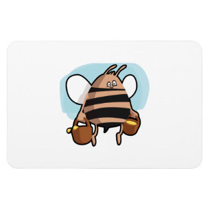 Bienenstock-Cartoon Magnet