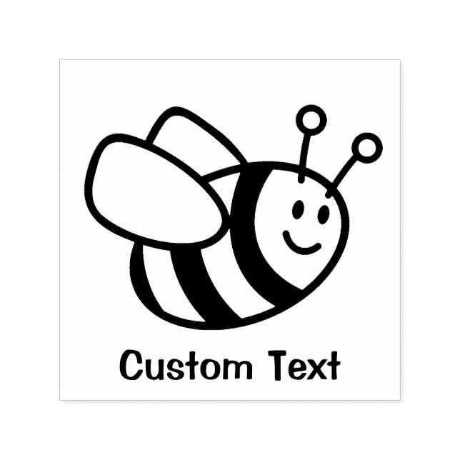 Bienenstock-Cartoon Permastempel (Design)