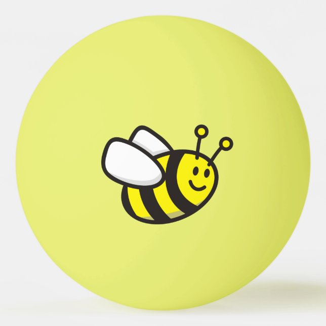 Bienenstock-Cartoon Tischtennisball (Vorderseite)