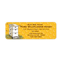 Bienenstock und Honeycomb Personalisierter Apiary 