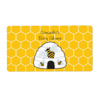 Bienenstöckchen-Flaschenetikett