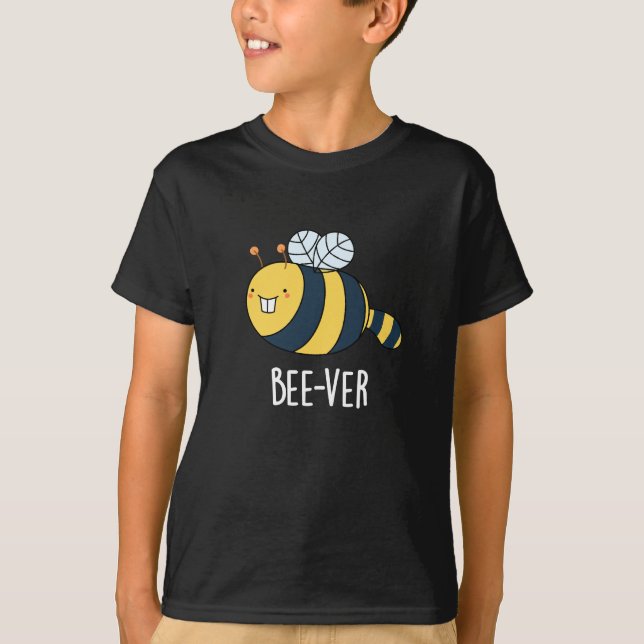 Bienenstöcke — Bienenblüte Pun Dark BG T-Shirt (Vorderseite)