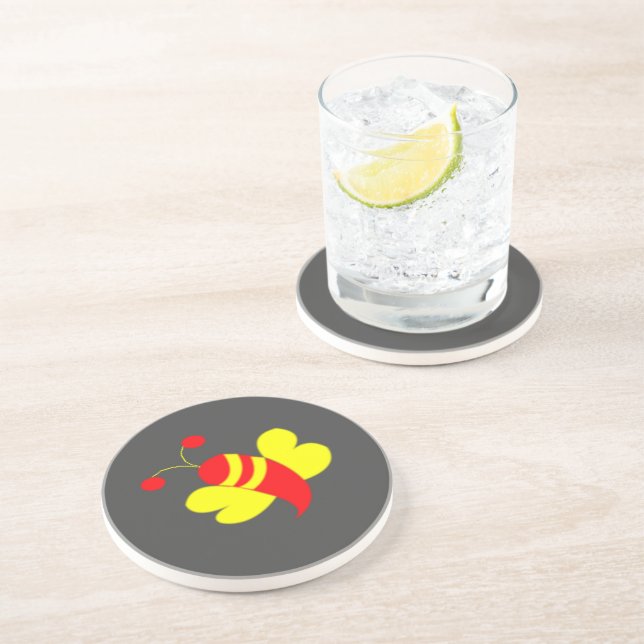 Bienenstöcke Getränkeuntersetzer (Seite)