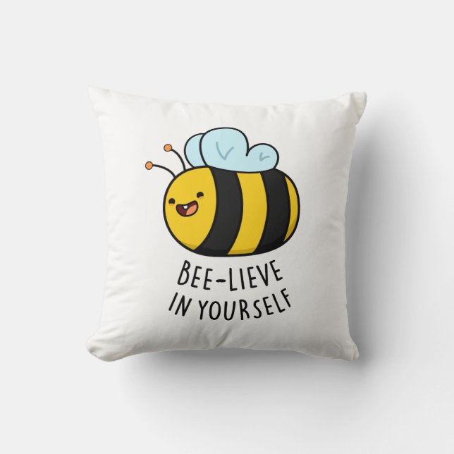 Bienenstöcke in Ihrem selbst Funny Bee Pun Kissen (Vorderseite)