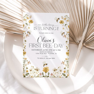 Bienenstöckel-Bienenmädchen Geburtstag Einladung