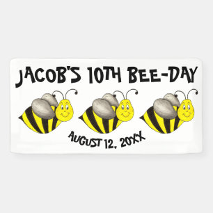 Bienenstockfest Personalisiert Geburtstagsparty Banner