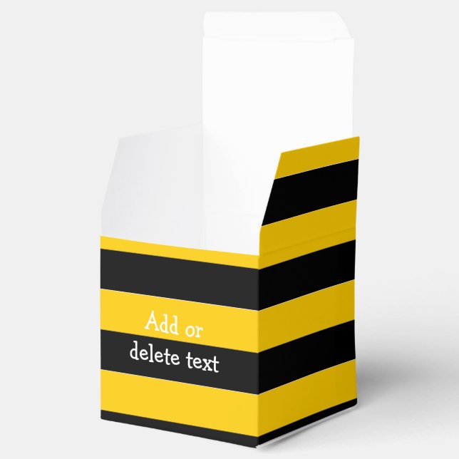 Bienenstreifen Geschenkschachtel (Geöffnet)