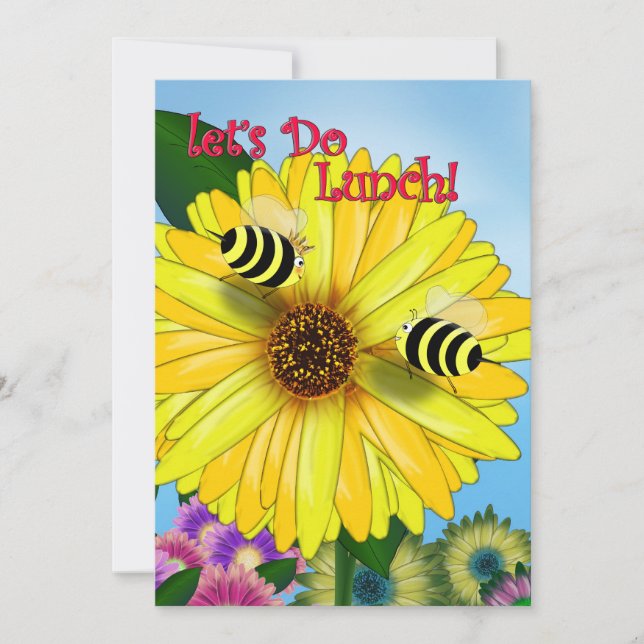 Bienenstromtag auf gelber Blume (Vorderseite)