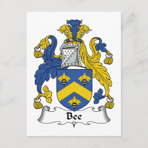 Bienenstück-Familienwappen Postkarte