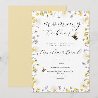 Bienenstudio Mommy soll so süß wie möglich sein Einladung