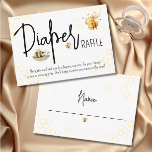 Bienenstuhlgeschlecht - Neutrale Sweet Diaper Raff Begleitkarte