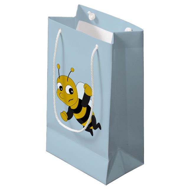 Bienenstunde Cartoon kleine Geschenktasche Kleine Geschenktüte (Vorderseite Schrägansicht)