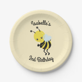 Bienentag-Party Personalisierte Teller