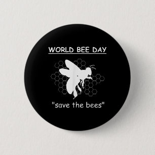 Bienentage - Rett der Bienen - Umwelt Button