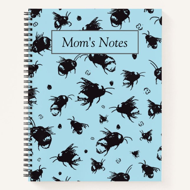 Bienenthema Custom Notebook für Lehrer oder Mamas Notizbuch (Vorderseite)