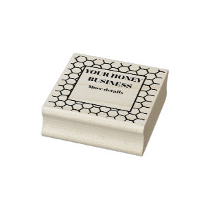 Bienenwaben-Aufkleber Gummistempel