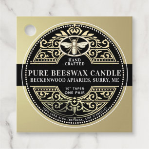 Bienenwachskandle French Fillagree Heraldic Bee Ta Geschenkanhänger