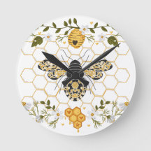 Bienenwall-Uhr