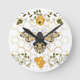 Bienenwall-Uhr Runde Wanduhr