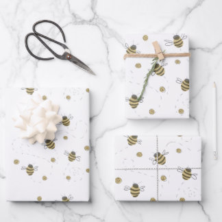 Bienenwaschpapier Geschenkpapier Set