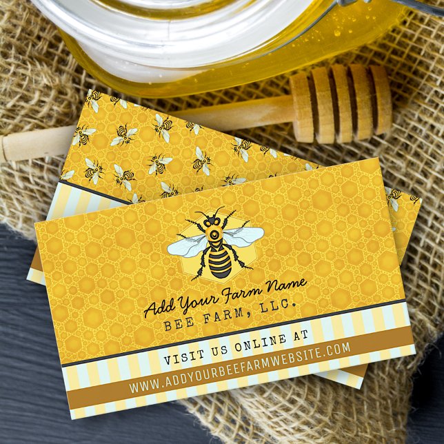 Bienenzucht Apiarist Honeybien Honeycomb Visitenkarte (Von Creator hochgeladen)