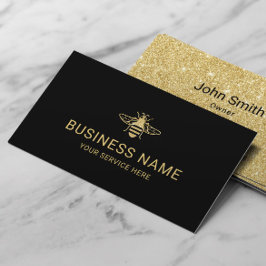 Bienenzucht Fresh Honey Apiary Black & Gold Visitenkarte