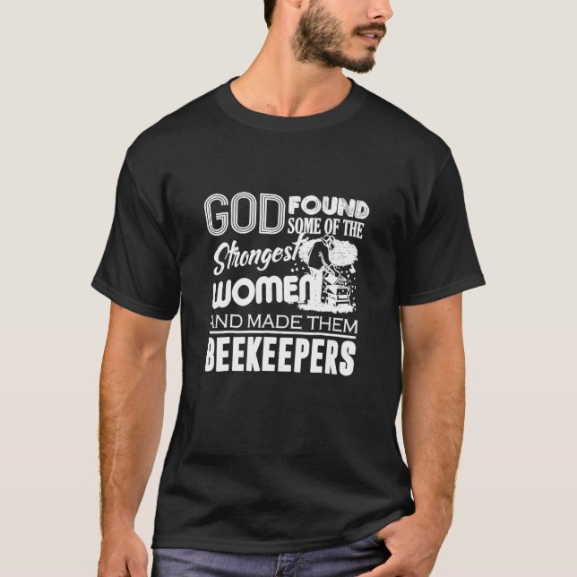 Bienenzucht - Gott hat die stärkste weibliche Imke T-Shirt (Vorderseite)