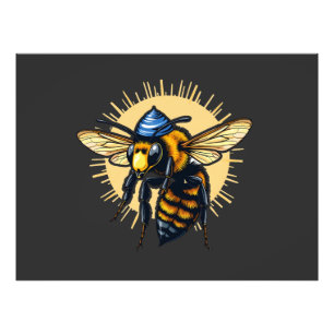 Bienenzucht Hanukkah jüdisch Kippah Fotodruck