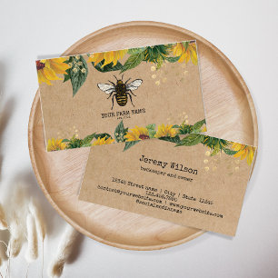 Bienenzucht Honigbienen Honeycomb Bu Visitenkarte