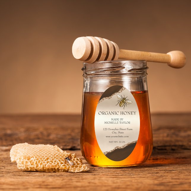 Bienenzucht Honigbienen-Honigwabenkraut Ovaler Aufkleber (Von Creator hochgeladen)