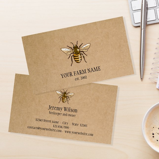 Bienenzucht Honigbienen-Honigwabenkraut Visitenkarte (Von Creator hochgeladen)