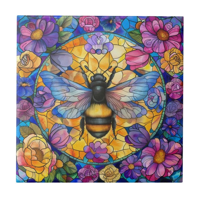 Bienenzucht-Keramik Fliese (Vorderseite)