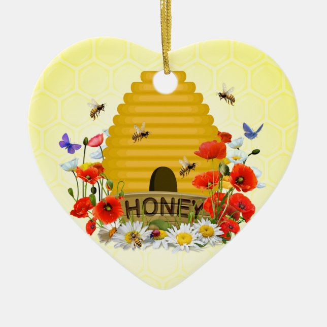 Bienenzucht Keramikornament (Vorne)