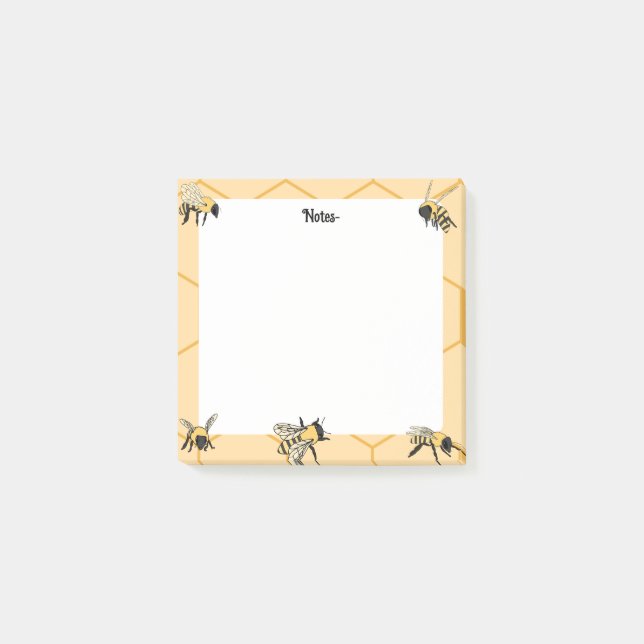 Bienenzucht Post-it Klebezettel (Vorderseite)