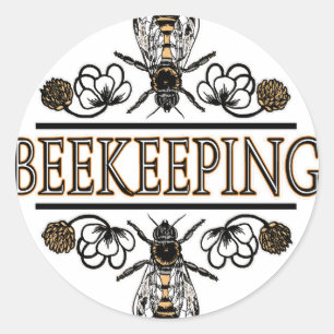 Bienenzucht Runder Aufkleber