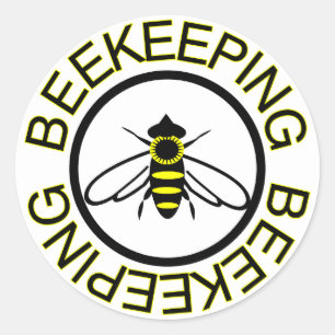 Bienenzucht Runder Aufkleber