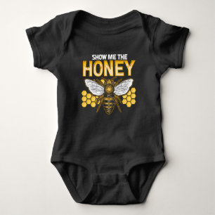 Bienenzucht-Show Me Honey Honeycomb Nectar Graphic Baby Strampler