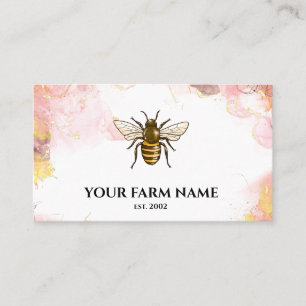 Bienenzuchtbetrieb Apiarist Honeybies Honeycomb Bu Visitenkarte