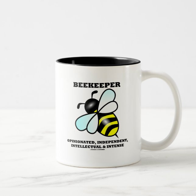 Bienenzüchter: Unabhängige intellektuelle Organisa Zweifarbige Tasse (Rechts)