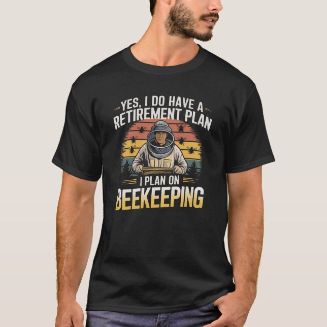 Bienenzuchtplan Funny Design T-Shirt (Vorderseite)