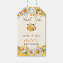 Bienenzüschdusche Floral Honeycomb Geschenkanhänger