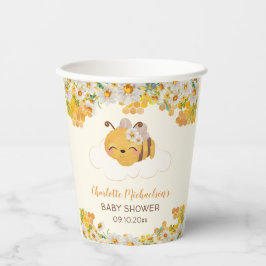 Bienenzüschdusche Floral Honeycomb Pappbecher