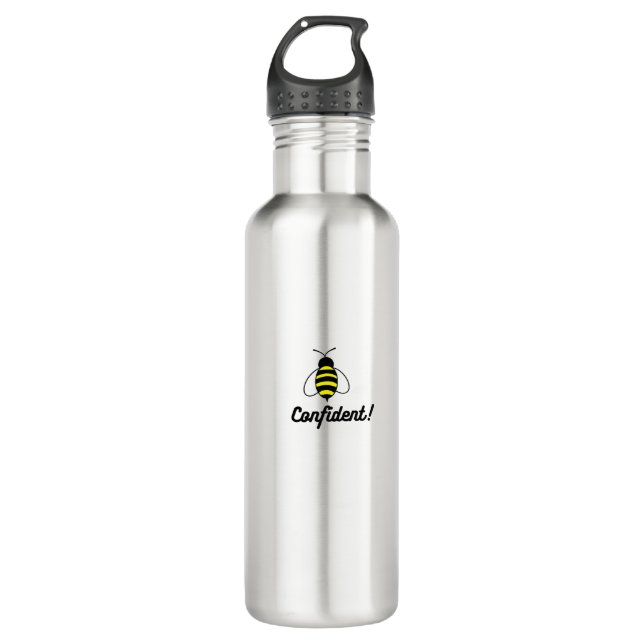 Bienenzuversicht Wasserflasche Edelstahlflasche (Vorderseite)