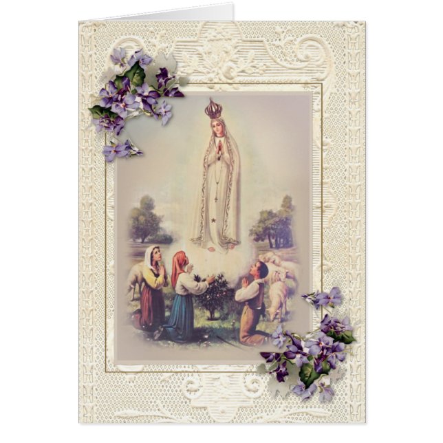 Bienheureuse Vierge Marie Immaculée Coeur Fatima (Devant)