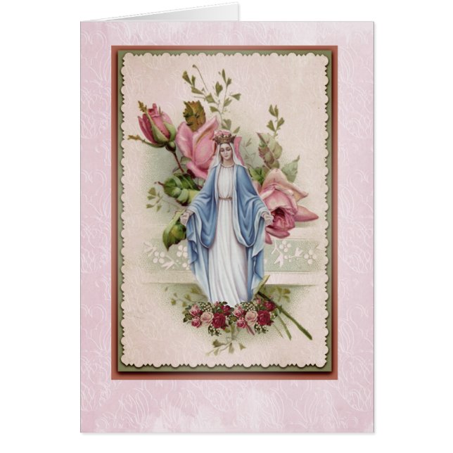 Bienheureuse Vierge Marie Roses roses roses cathol (Devant)