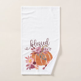 Bienheureux - Citrouille d'automne avec fleurs ros