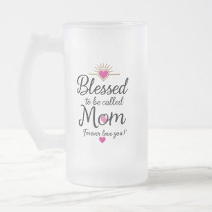 Bienheureux d'être appelé maman - Mug en verre dép